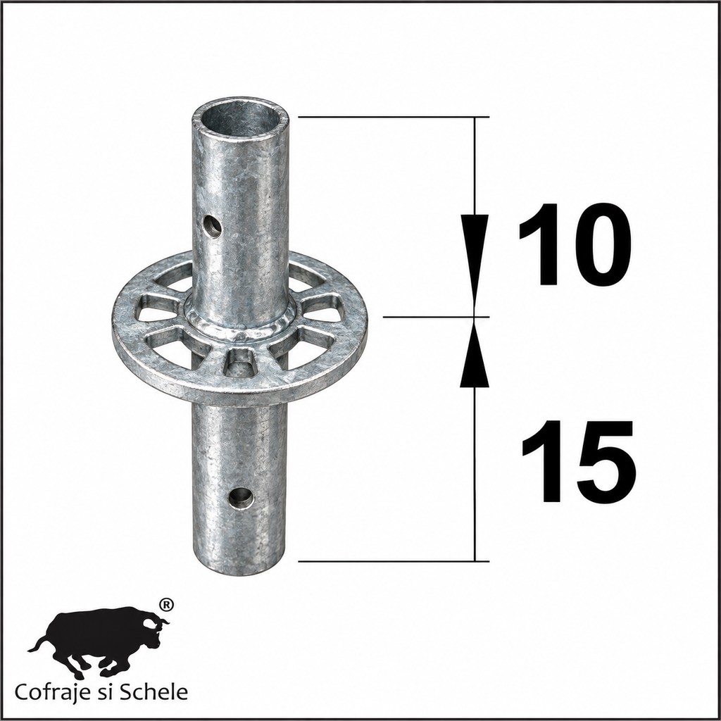 Montanti verticali fara conector 25cm Ringlock MP