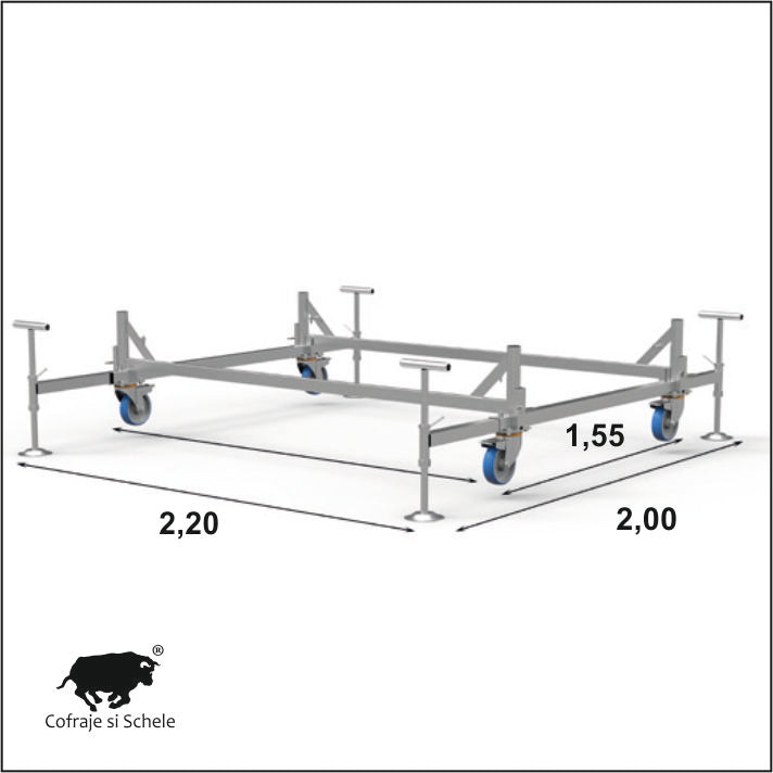 Baza schela otel System 120x200cm
