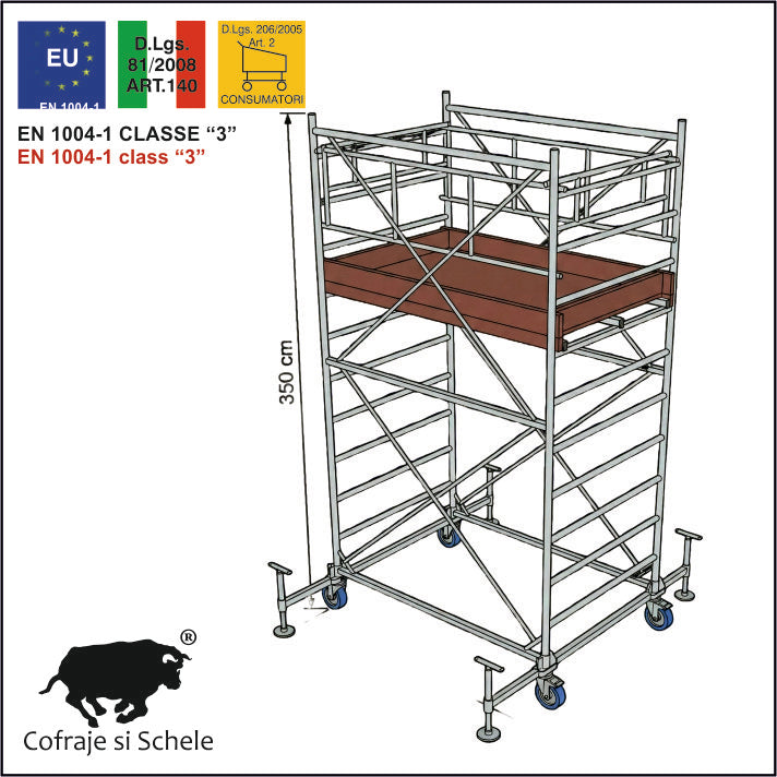 Schela Mobila SYSTEM 75x200 EN 1004-1 4.30m