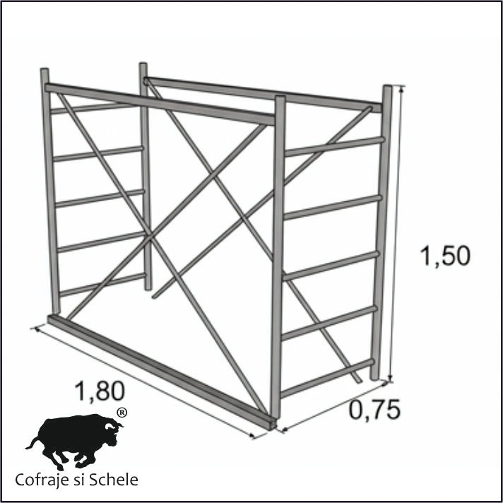 Turn de Schela 1,50 m SYSTEM 75x180