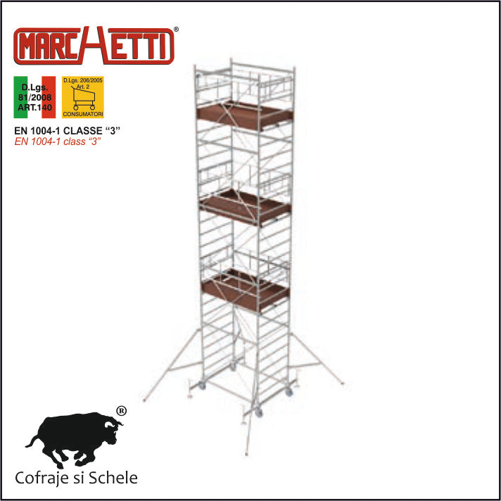 Schela Mobila Otel SYSTEM 120x180 8.80m inaltime