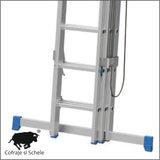 Scara aluminiu Azzurra transformabila AC312, 3 elemente, 8,65m