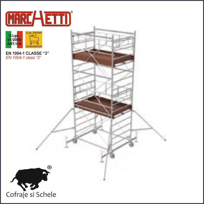 Schela Mobila din Otel SYSTEM 120x180 5.80m inaltime