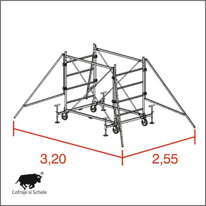 Set contravantuiri schela aluminiu Ulysse