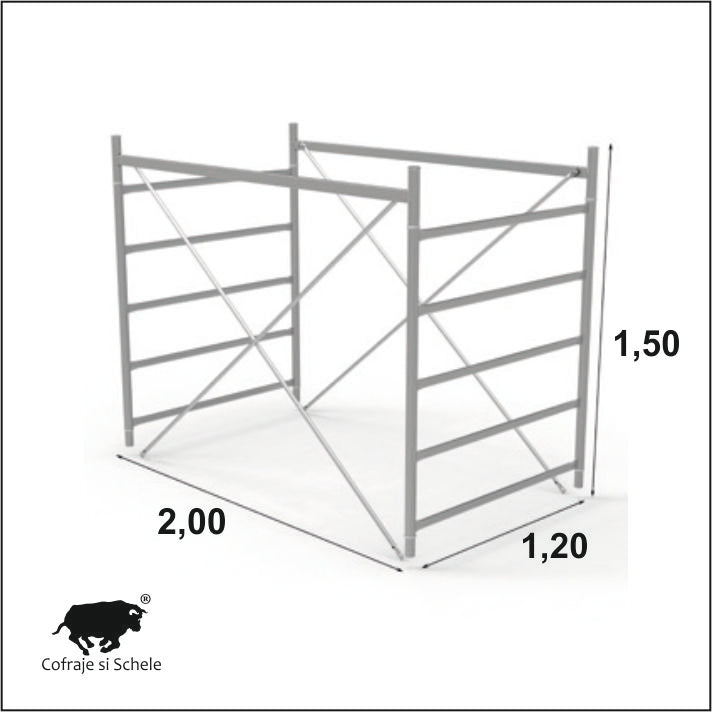 Turn schela otel System 150x120x200cm