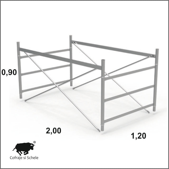 Turn schela otel System 90x120x200cm
