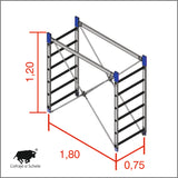 Turn schela aluminiu Ulysse 1.2m
