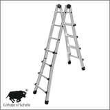 Scara aluminiu telescopica multifunctionala BLACK44, 4,07m