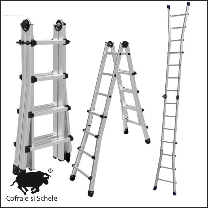 Scari telescopice multifunctionale BLACK