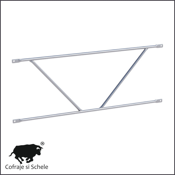 Balustrade duble schela Mercury 1,80m zincate