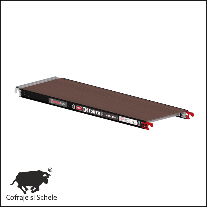Platformă lemn simplă 3.05x0.60m RS5
