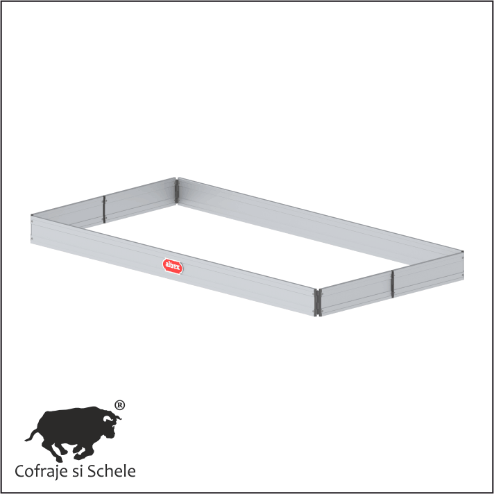 Set borduri aluminiu 1.35x3.55m RS5