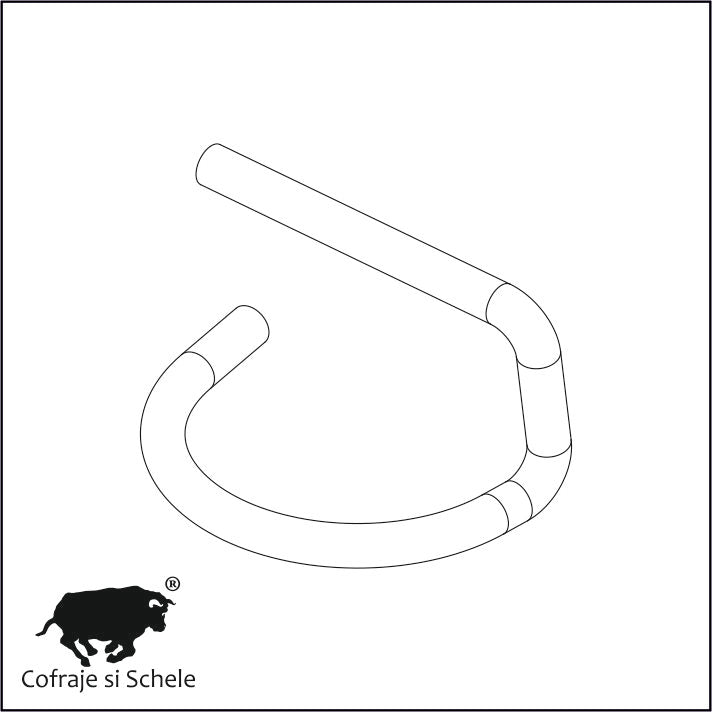 Carlig siguranta axiala schela multidirectionala 8mm