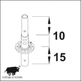 Montant vertical Ringlock MP Standard H25cm