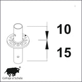 Montanti verticali fara conector 25cm Ringlock MP