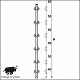 Montant vertical Ringlock MP fara conector H300cm