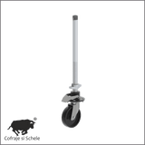 Roata Ø200mm cu ax filetat si frana dubla RS5