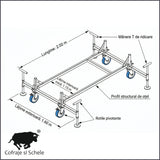 Baza Schela Mobila SYSTEM 75x200