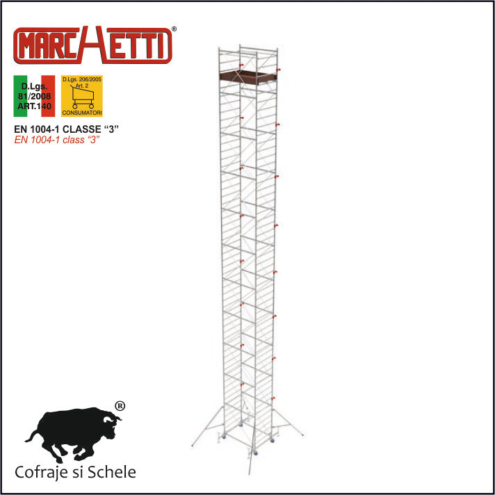 Schela Mobila Otel SYSTEM 120x180 14.80m inaltime