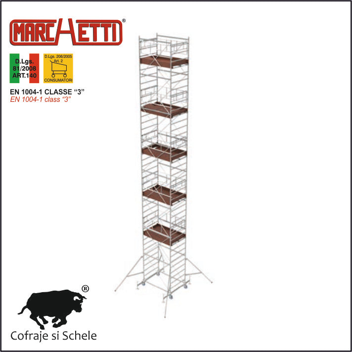 Schela Mobila Otel SYSTEM 120x180 11.80m inaltime