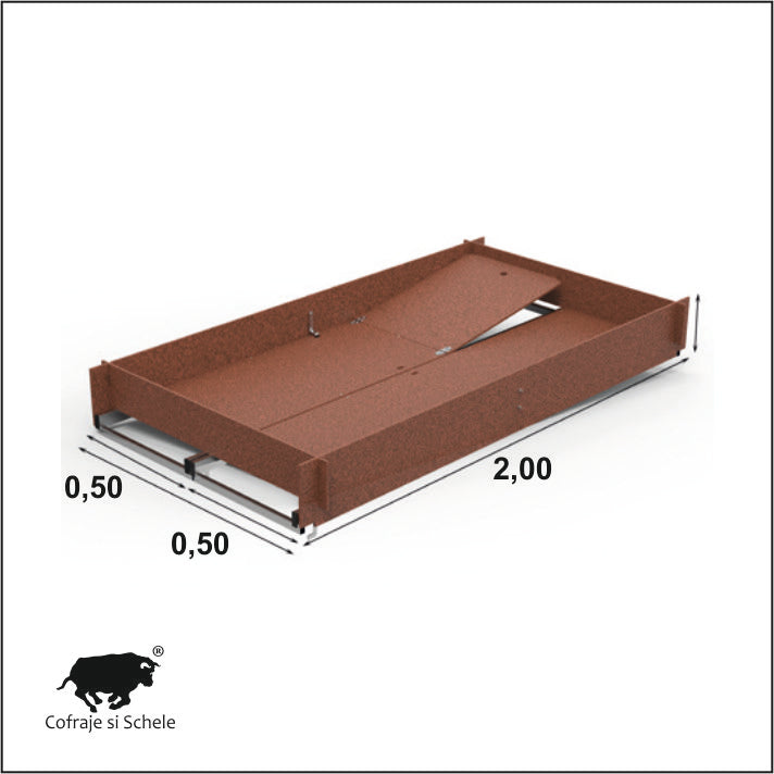 Podina schela otel System 120x200cm
