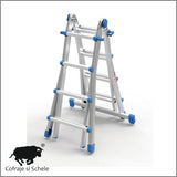 Scara telescopica multifunctionala EQU44, 4,10m EN131