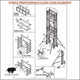 Schela aluminiu Ulysse schita tehnica
