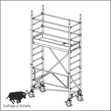Schela Mobila Aluminiu Tip 70/2-250S 4.25m Inaltime