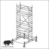 Schela Mobila Aluminiu Tip 70/3-180S 5.65m Inaltime