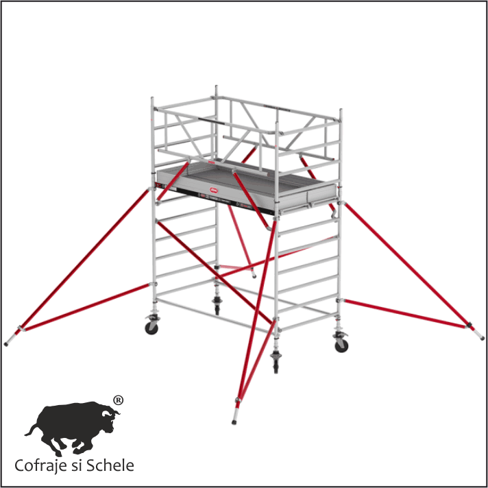 Schela mobila aluminiu RS TOWER 52 1.35x3.05m Fiber-Deck® 4.20m