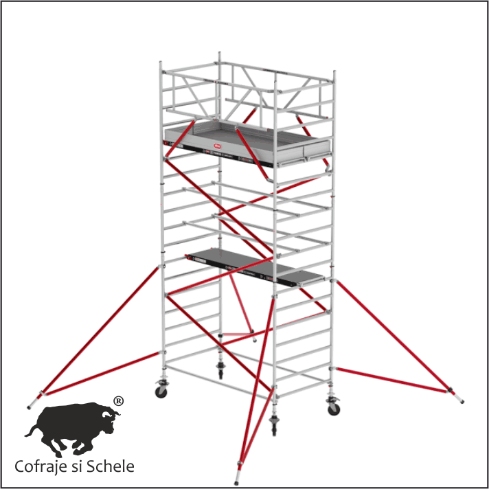 Schela mobila aluminiu RS TOWER 52 1.35x3.05m Fiber-Deck® 6.20m