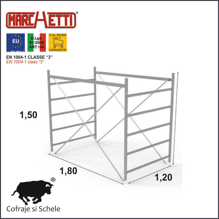 Turn de Schela 1,50 m SYSTEM 120x180