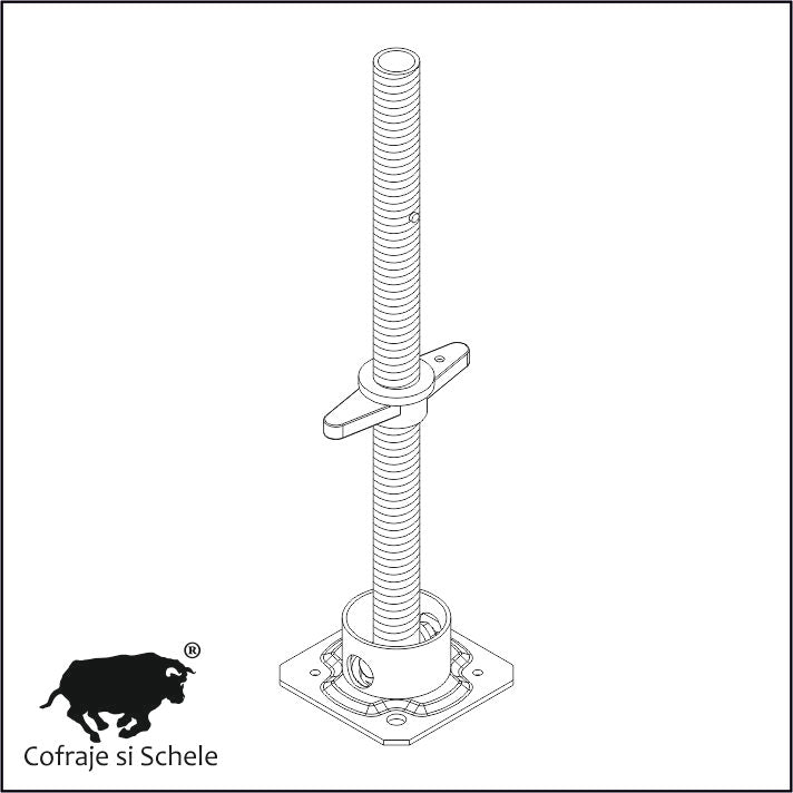 Baza reglabila inclinabila schela multidirectionala H63cm