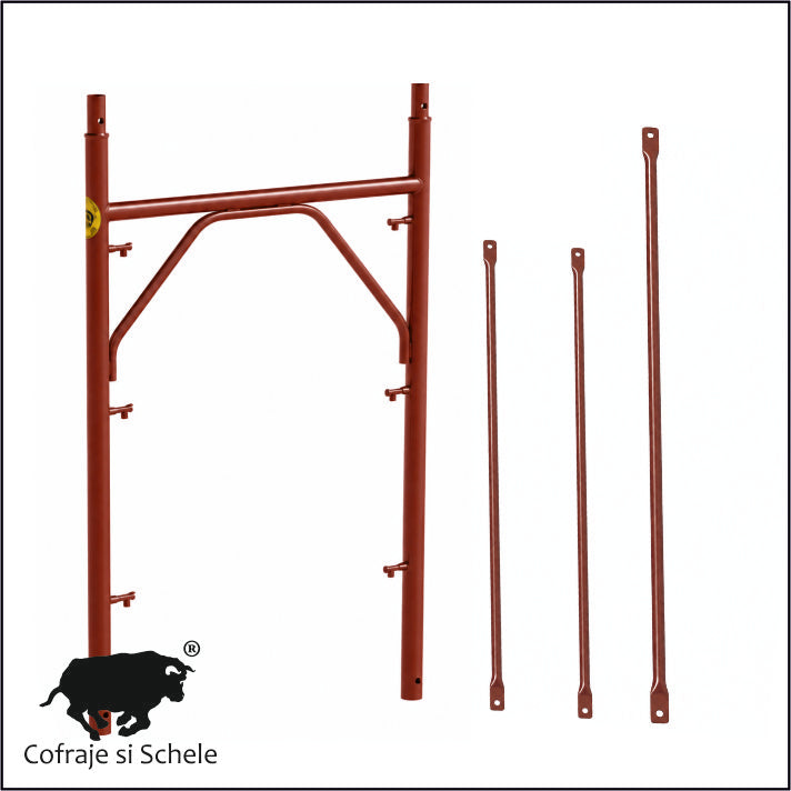 Cadru schela complet cu pini vopsit Mercury 3.6mp