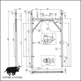 Schela metalica italiana IP 3,6mp cu doua podine