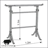 Capra lucru vopsita santier 1.90x1.20m