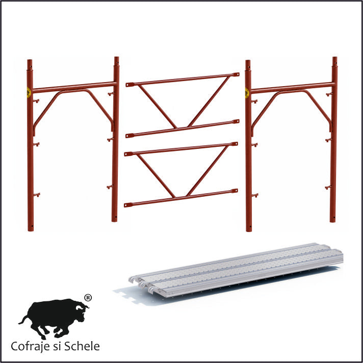 Modul schela vopsita Mercury garduri o podina/ modul