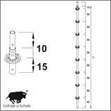 Montant vertical Ringlock MP Standard H400cm