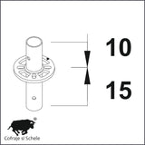Montant vertical Ringlock MP fara conector H25cm