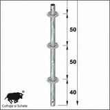 Montanti verticali fara conector 120cm Ringlock MP