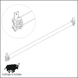 Orizontala industriala Ringlock MP 300cm schela multidirectionala Allround