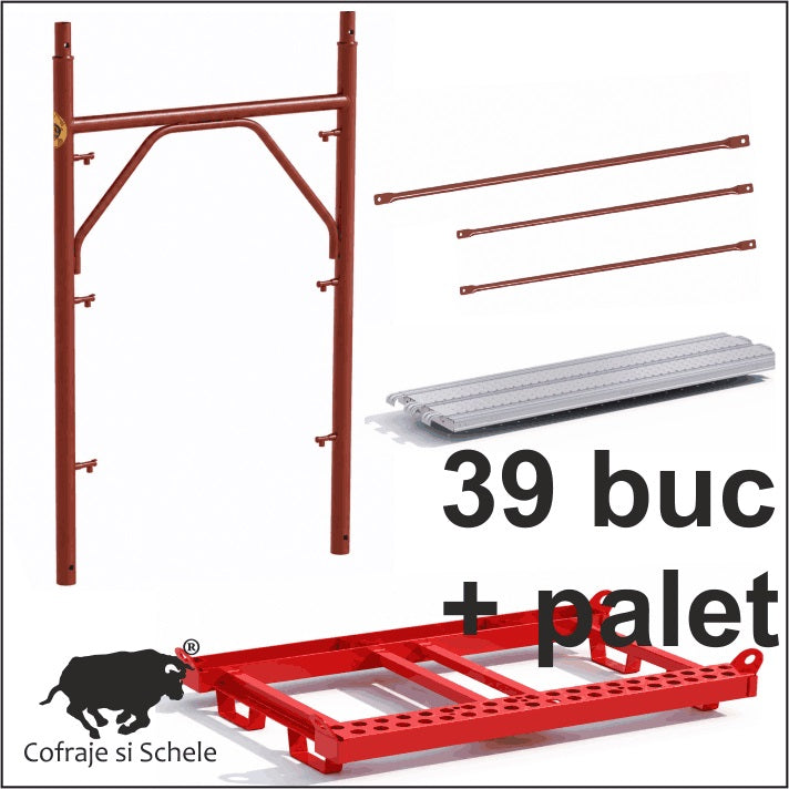 Palet schela metalica vopsita Mercury 140mp