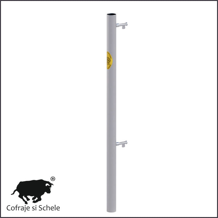 Parapet terminal cu pini zincat 1m