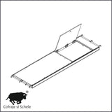 Podina cu trapa 66x150cm schela multidirectionala