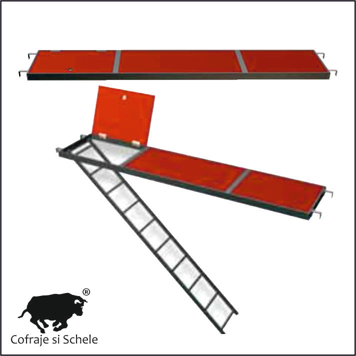 Platforma cu Trapa si Scara 600x3000mm