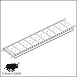 Podine metalice zincate 33x250cm schele multidirectionale
