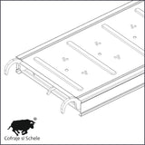 Podine metalice zincate 33x250cm schele multidirectionale