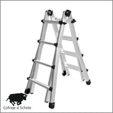 Scara aluminiu telescopica multifunctionala BLACK66, 6,31m