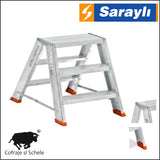 Scara Dubla fata-verso Aluminiu 3+3 Trepte