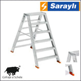 Scara Dubla fata-verso Aluminiu 6+6 Trepte